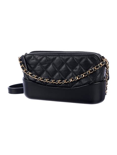 chanel wallet on chain black on black|chanel wallet on chain gabrielle.